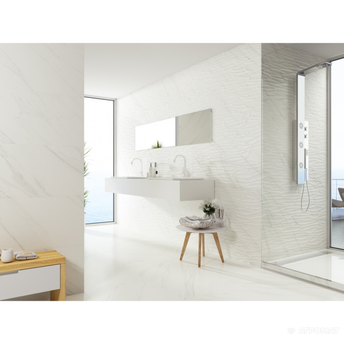 Плитка Baldocer Tasos VIEW RECT 11×1200×400 под мрамор