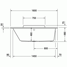 DuraStyle ванна прямоугольная 160 см 700292000000000 в интернет-магазине «Estet Room»