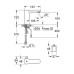 Электронный смеситель для раковины Grohe Eurosmart Cosmopolitan E 36327000