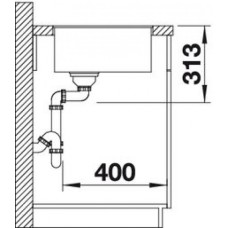 Мойка для кухни Blanco Subline 320-F белый 523419