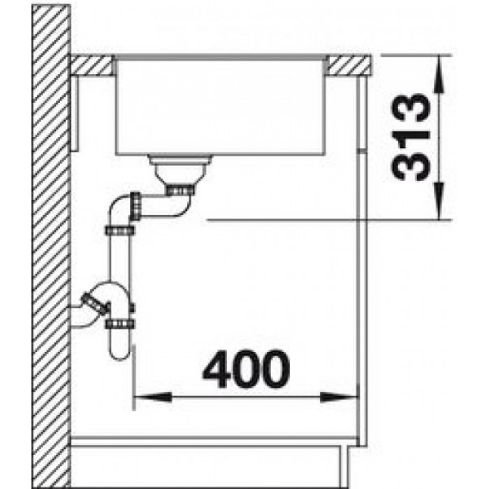 Мойка для кухни Blanco Subline 320-F белый 523419