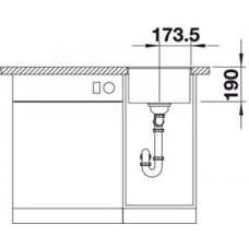 Мойка для кухни Blanco Subline 320-F белый 523419
