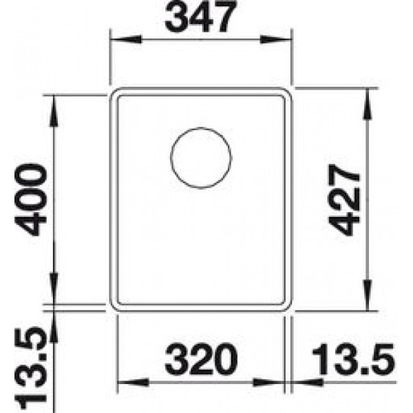 Мойка для кухни Blanco Subline 320-F белый 523419