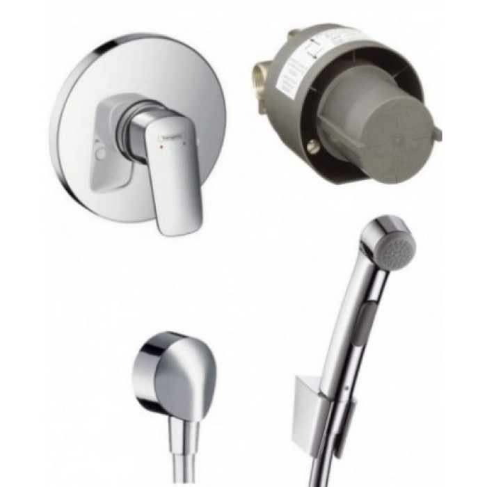 Набор для биде Hansgrohe Logis смеситель скрытого монтажа с гигиенической душем 1102019