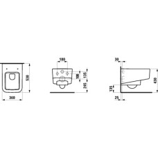 Унитаз подвесной Laufen Pro S (H8209610000001) без сиденья