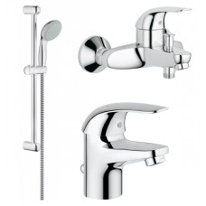 Набор смесителей для ванны Grohe Euroeco 123226S 3 в 1