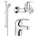 Набор смесителей для ванны Grohe Euroeco 123226S 3 в 1