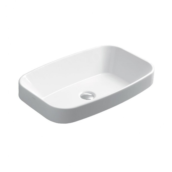 Раковина Simas Baden Baden 60х38 для установки на столешнbwe или полувстраиваемо,без отв-ий для смес-ля и без перелива