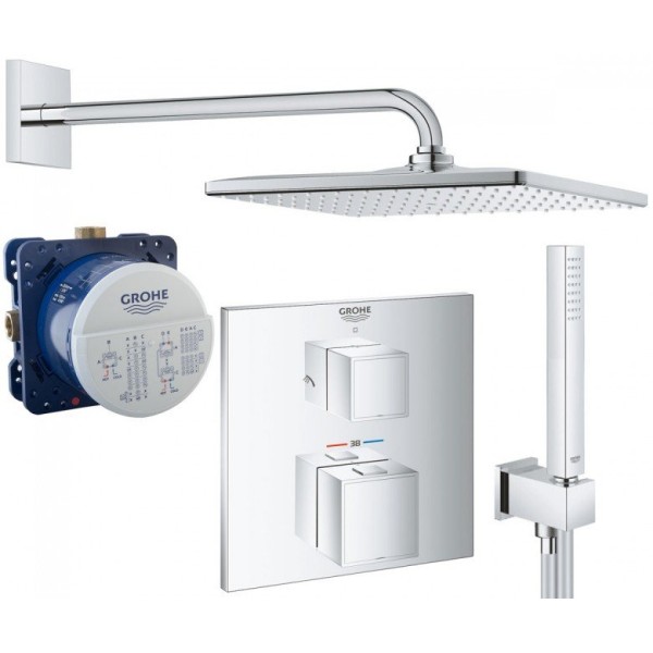 Плитка керамогранит Grohe Grohtherm Rainshower Mono 310 Cube Душевая система 26405SC0 для пола