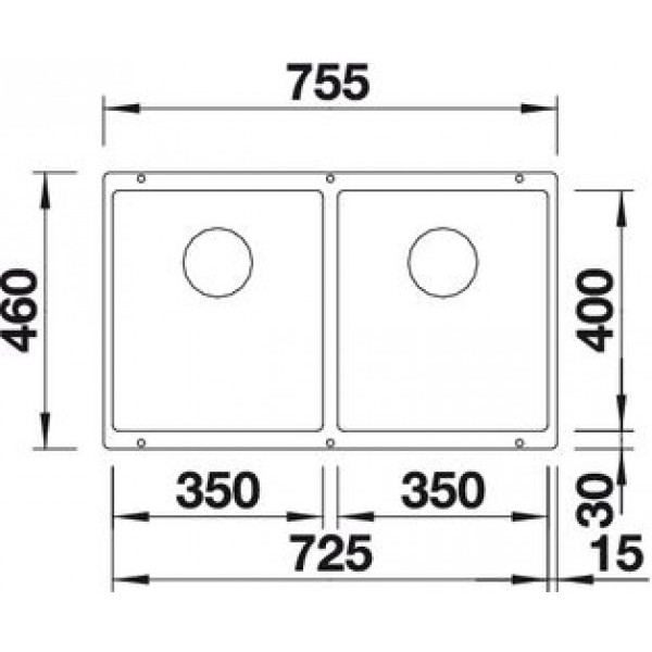 Мойка для кухни Blanco Subline 350/350-U кофе 523583