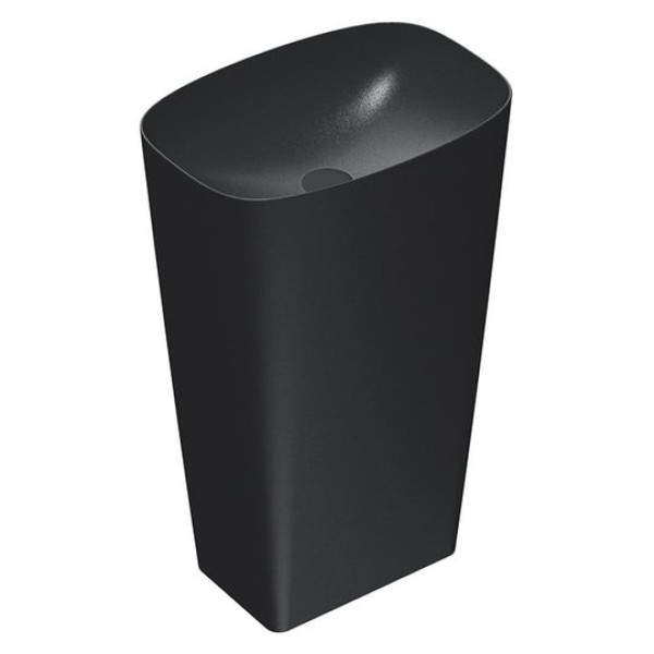 Напольная керамическая раковина 55 см Catalano Green Lux, nero satinato
