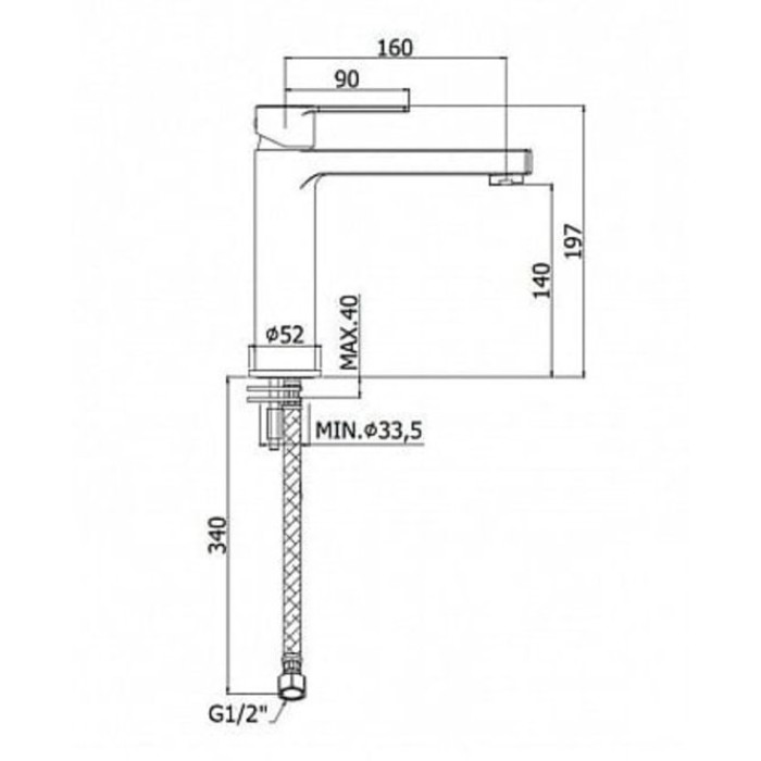 Смеситель для раковины Paffoni Ringo-West (RIN074NO) Смеситель для раковины Paffoni Ringo-West (RIN074NO)