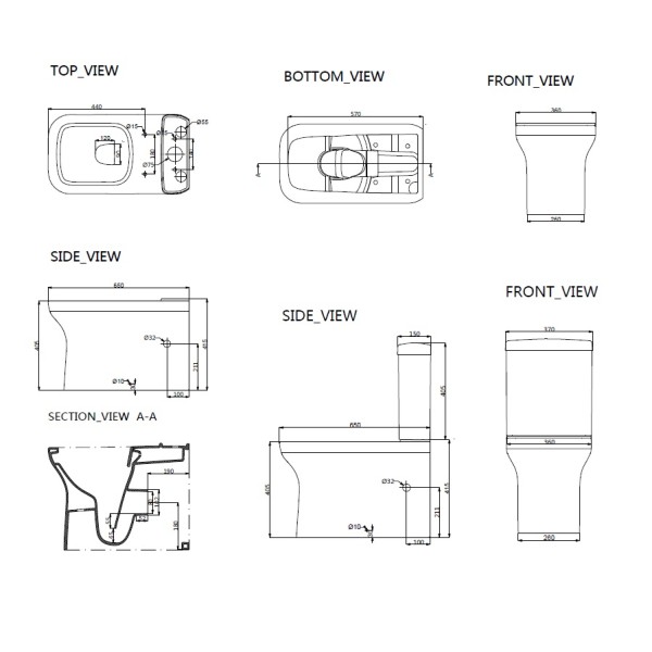 DEVIT 3010160 CITY Компакт без ободка + крышка quick-fix, soft-close