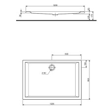 Душевой поддон KOLO PACYFIK 120x80 xBP0780000