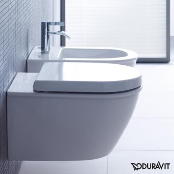 Плитка керамогранит Унитаз подвесной безободковый Duravit Rimless Darling New 2557090000 для пола