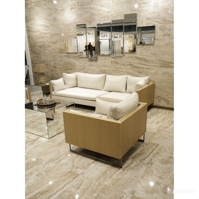 Плитка Venis Capuccino CAPPUCCINO BEIGE 9×1000×333 под мрамор