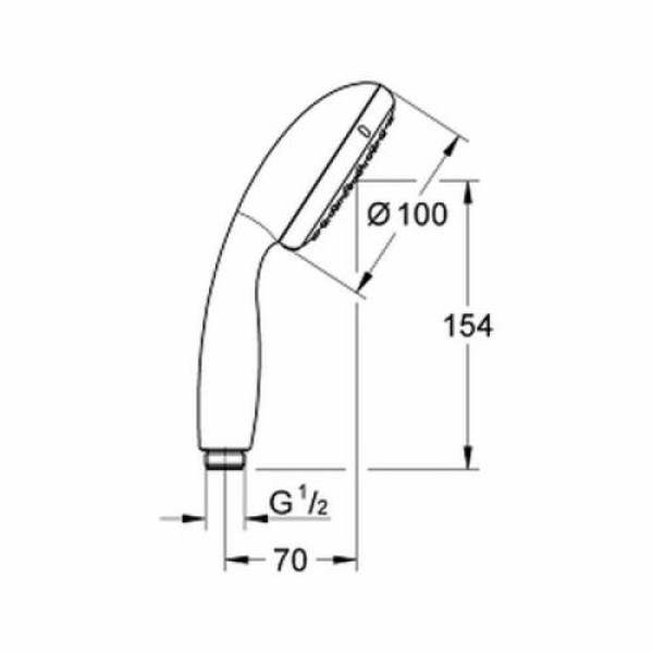 Grohe Tempesta 100 Ручной душ 2759710E