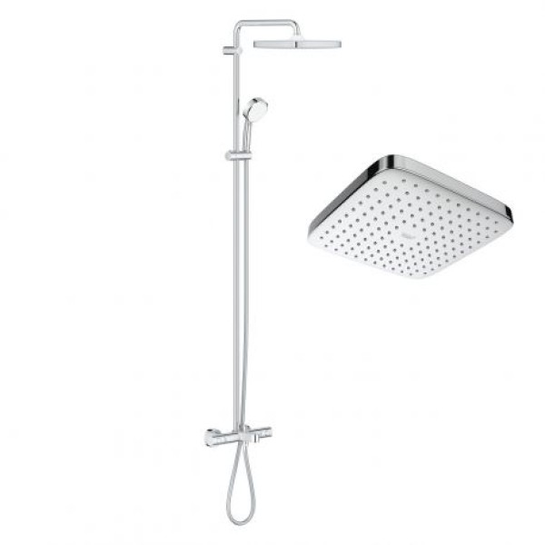 Плитка керамогранит Grohe Tempesta Cosmopolitan System 250 Cube Душевая система 26691000 для пола