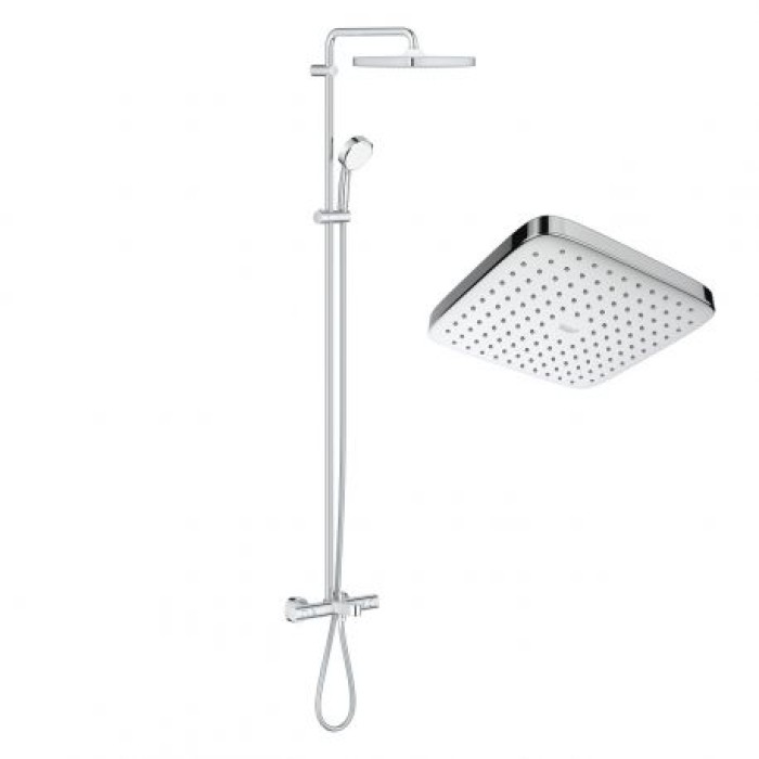 Плитка керамогранит Grohe Tempesta Cosmopolitan System 250 Cube Душевая система 26691000 для пола