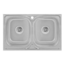 Кухонная мойка Lidz 5080 Decor 0,8 мм (LIDZ5080DEC08)