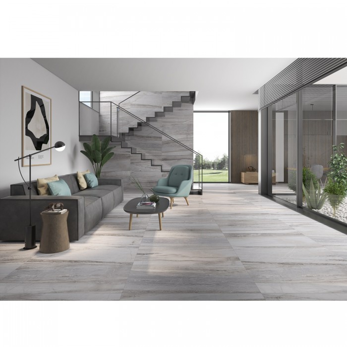 Керамогранит ARGENTA ODINE SILVER 10×1200×600 под камень