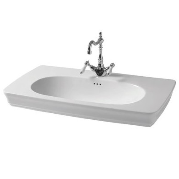 Керамическая раковина 90 см Artceram Civitas, white glossy (CIL002 01;00)