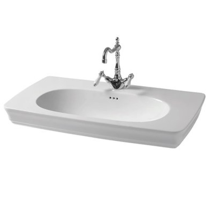 Керамическая раковина 90 см Artceram Civitas, white glossy (CIL002 01;00)