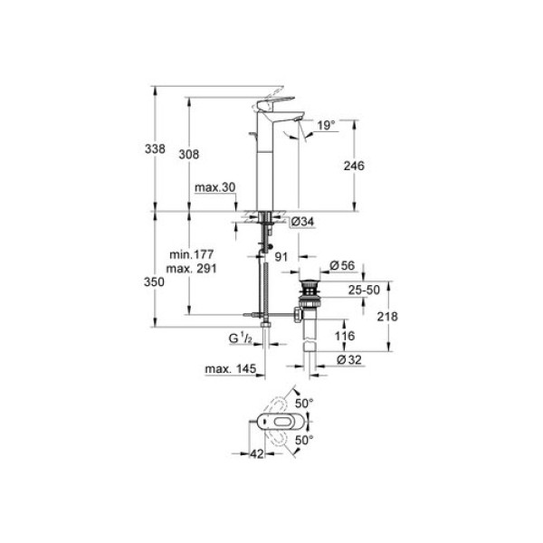 Смеситель для раковины Grohe BauLoop xL-Size 32856000