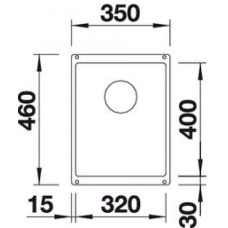 Мойка для кухни Blanco Subline 320-U серый бежевый 523414