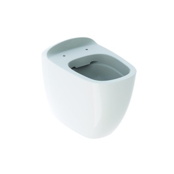 Унитаз напольный Geberit Citterio 6 л, горизонтальный выпуск, белый глянец, KeraTect, Rimfree 500.512.01.1