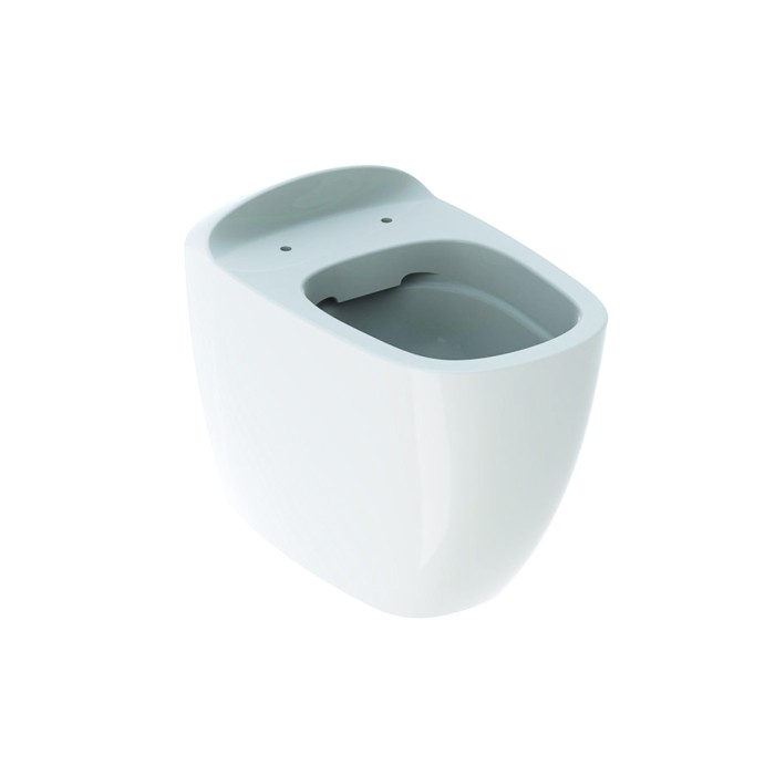 Унитаз напольный Geberit Citterio 6 л, горизонтальный выпуск, белый глянец, KeraTect, Rimfree 500.512.01.1