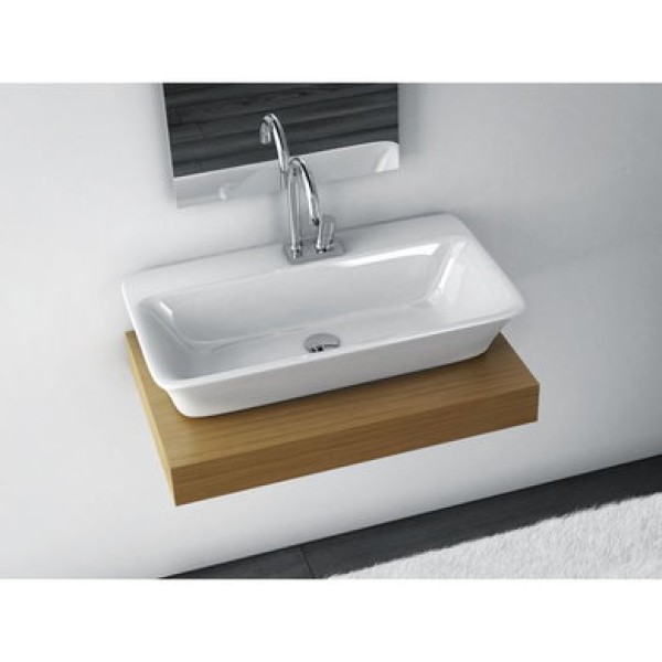 Керамическая раковина 80 см Artceram Cow, white glossy (CWL003 01;00)