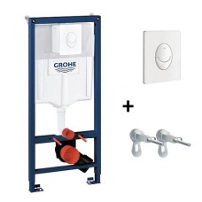 Инсталляция для унитаза Grohe Rapid SL 38722001 с клавишей смыва и креплением