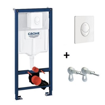 Инсталляция для унитаза Grohe Rapid SL 38722001 с клавишей смыва и креплением