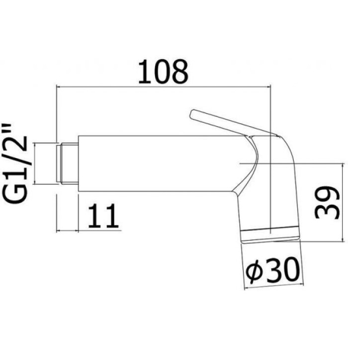 Гигиенический душ Paffoni Minorca ZDUP099CR Гигиенический душ Paffoni Minorca ZDUP099CR