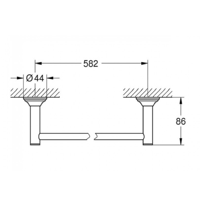 Grohe Essentials Authentic Держатель для банного полотенца (40653001) Grohe Essentials Authentic Держатель для банного полотенца (40653001)