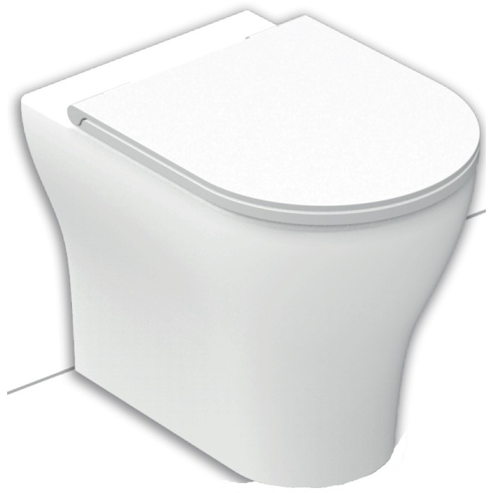 Унитаз пристенный безободковый Hatria Beat (Y1W301)