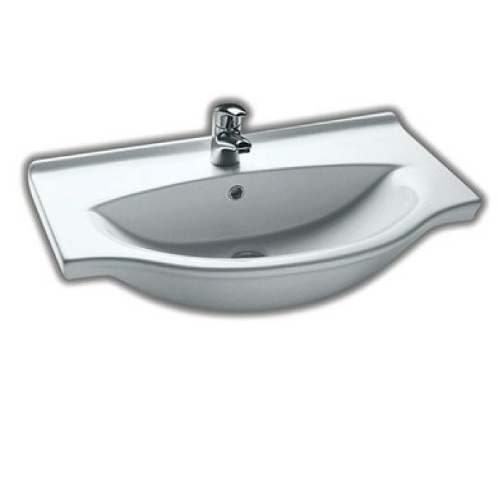 Керамическая раковина 75 см Hatria Sophie, белый (Y0FG01) Керамическая раковина 75 см Hatria Sophie, белый (Y0FG01)