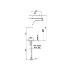 Смеситель для раковины Paffoni Red RED071CR120