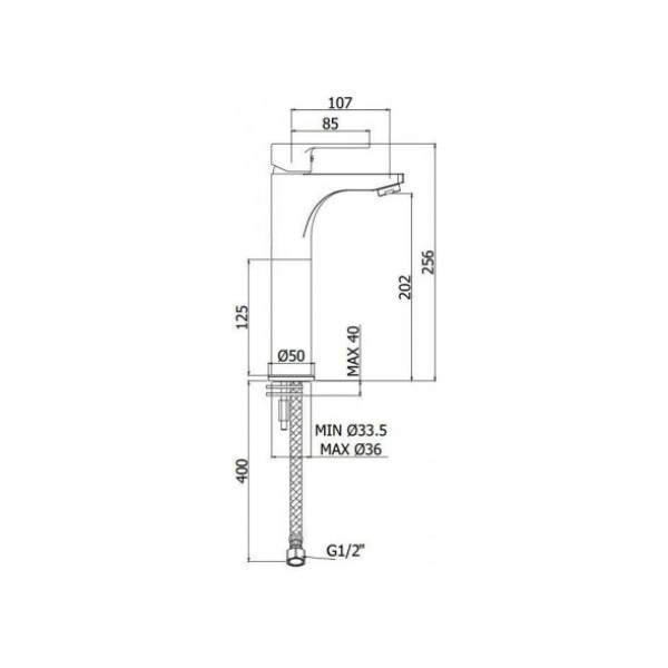 Смеситель для раковины Paffoni Red RED071CR120