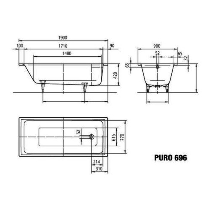 Kaldewei Puro 190x90 (259600010001)