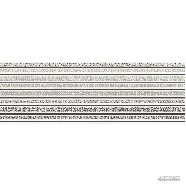 Плитка Opoczno Mirror GREY INSERTO LINES декор 10×750×250