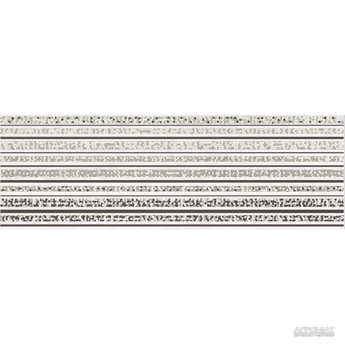 Плитка Opoczno Mirror GREY INSERTO LINES декор 10×750×250
