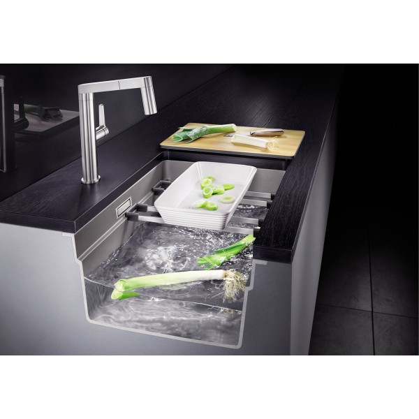 Мойка для кухни Blanco Etagon 700-U Silgranit темная скала  525168
