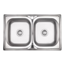 Кухонная мойка Lidz 7948 Decor 0,8 мм (LIDZ7948DEC08)