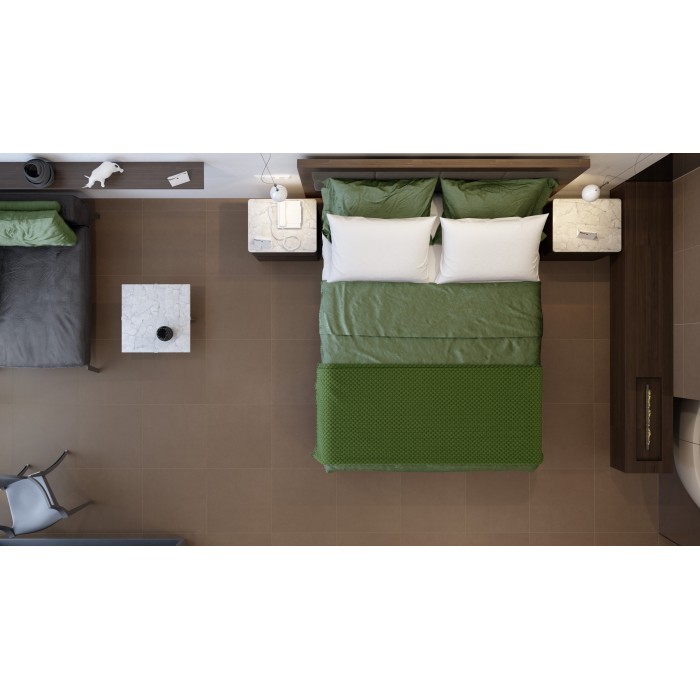 Керамогранит Paradyz INTERO BROWN GRES REKT. MAT. под камень