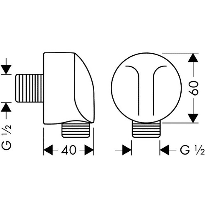 Шланговое подсоединение Hansgrohe Fixfit E 27454000 Шланговое подсоединение Hansgrohe Fixfit E 27454000
