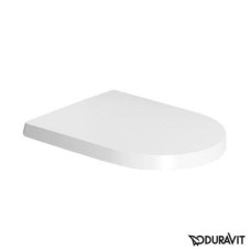 Плитка керамогранит Подвесной безободковый унитаз с крышкой Duravit Rimless ME by Starck 45290900A1 для пола