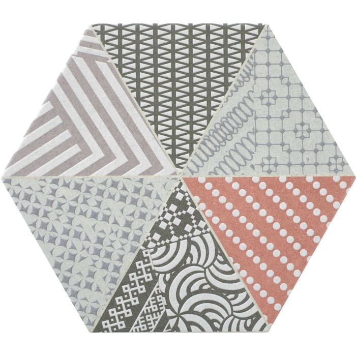 Керамогранит Rocersa NORDIC HExA MIx 3 8×230×200