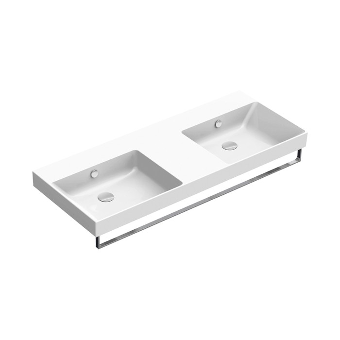 Керамическая раковина 125 см Catalano NEW ZERO, bianco lucido